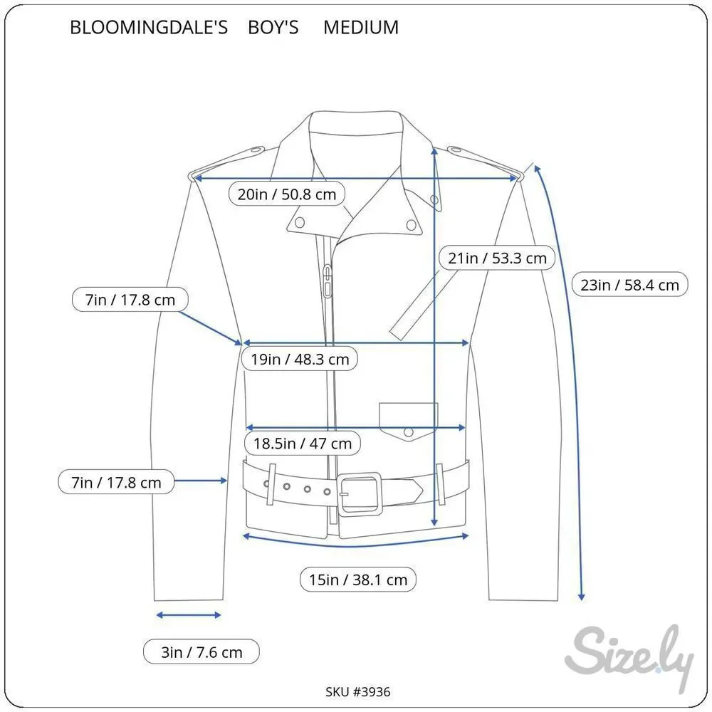 Bloomingdale's Varsity Jacket Boys Medium Red‎ Black Excellent World Staff Patch